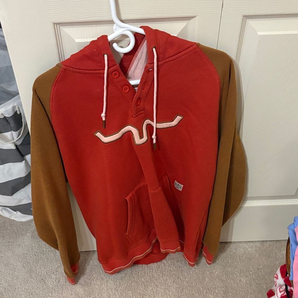 Kimes Ranch Red and Brown Women's Hoodie